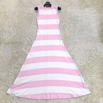현행 택 레어 컬러 폴로 랄프로렌 슬리브리스 원피스 롱 기장