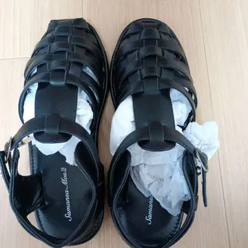 Samansa Mos2 블랙 구르카 샌들 L 사이즈