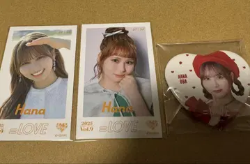 =LOVE 이코라부 오바 하나 미니 사진 2장 캔뱃지