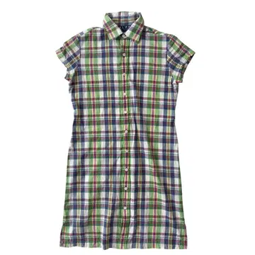 RALPH LAUREN 랄프 로렌 셔츠 원피스 체크 무늬 9(M)