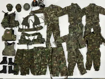 미군 우드랜드 카모 BDU 장비 세트