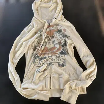 Ed Hardy 스컬 그래픽 후드티