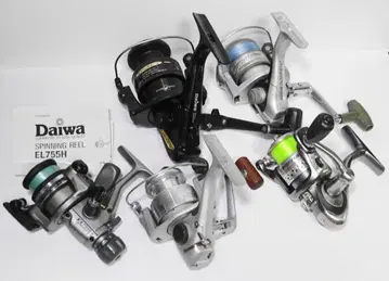 낚시 릴 5종 세트 DAIWA 스피닝 릴 EL755H 등