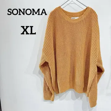 SONOMA [XL] 오렌지 니트 스웨터 니트 넉넉한