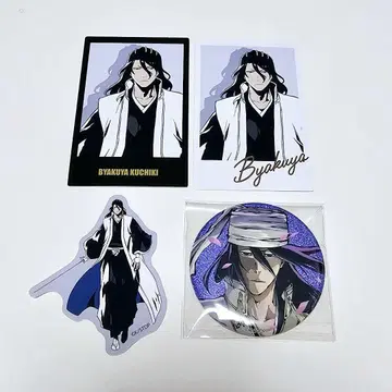 BLEACH WORLD 후목 시라야 트레이딩 카드 캔뱃지 스티커