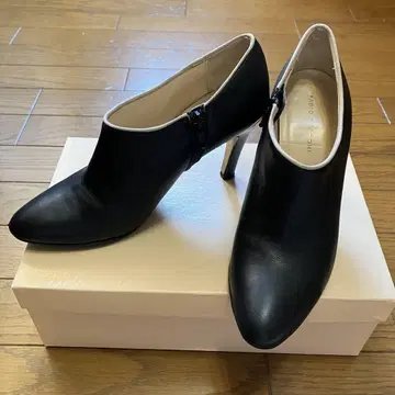 파비올루스콘이 가죽 부티 숏부츠 블랙 36