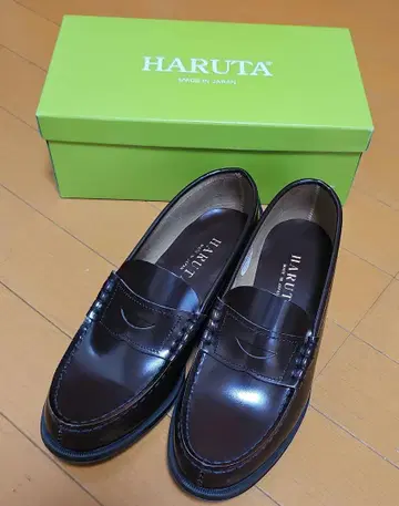 HARUTA 브라운 여성용 로퍼 304 일본제 24.5cm