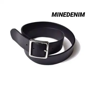 MINEDENIM 마인 데님 블랙 가죽 벨트 블랙