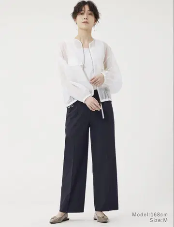 와이드 팬츠 (린넨 블렌드)