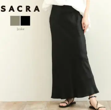 SACRA 아세테이트 빈티지 트윌 스커트 25SS