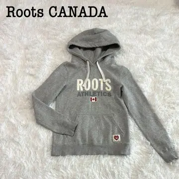 ROOTS CANADA 루츠 캐나다 후드 부착 후드티 그레이