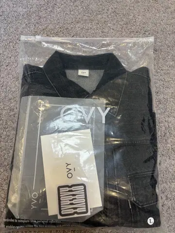 OVY 블랙 데님 자켓 L 사이즈
