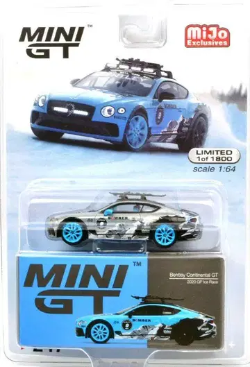 MINI GT 벤틀리 콘티넨탈 GT 블루 (체이스 카)