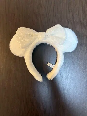 미키 귀 머리띠 화이트