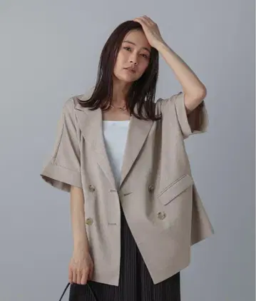글로벌 워크 린넨 라이크 W 자켓 반팔 M 사이즈