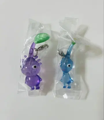 피크민 메지루시 액세서리 가챠가챠 키링 보라색 파랑