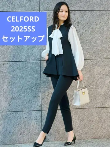 CELFORD 펄 페플럼 베스트 셋업 시치고산 2025 이번 시즌 팬츠