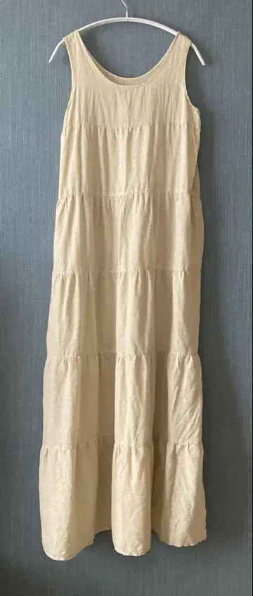 Spick and Span 100% 린넨 티어드 맥시 스커트 38