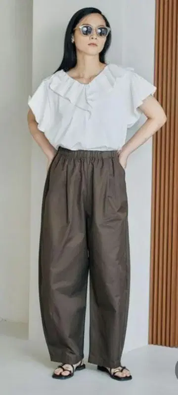 '한정판 판매' 프릴 옷깃 디자인 풀오버