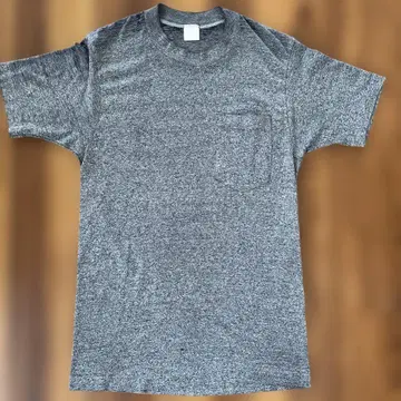 60s 빈티지 JCPenney 마블링 그레이 포켓 티셔츠 포켓 티