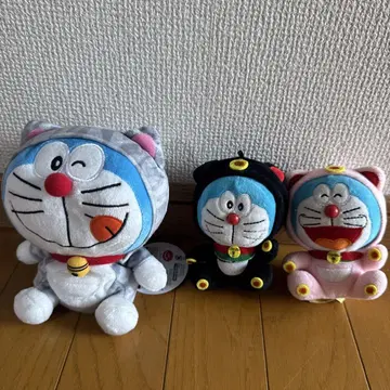도라에몽 고양이 봉제 인형 세트 3개