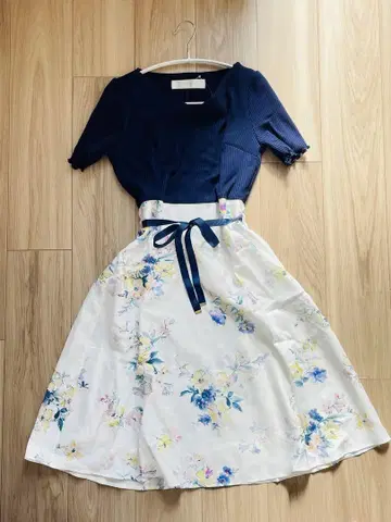tocco closet 꽃무늬 니트 원피스 M 사이즈