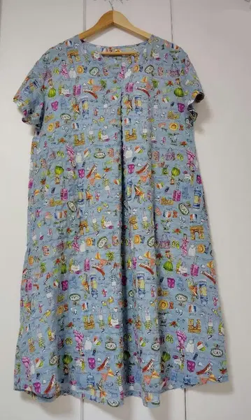 Tunic LABORATORY coco 룸웨어 카모이 요코 블루