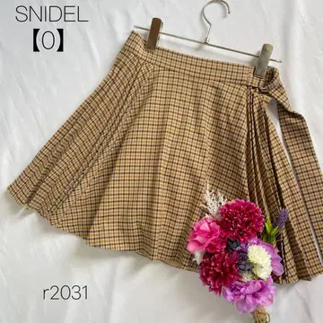스나이델 울 플리츠 스커트 숏 팬츠 베이지 큐롯 베이지 0