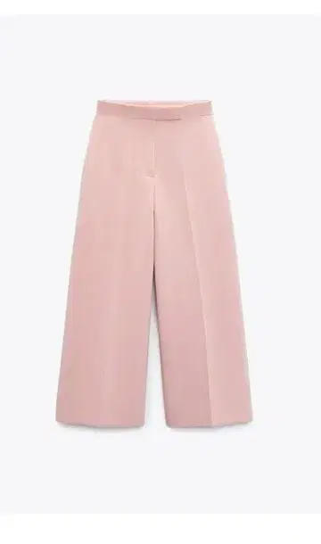 ZARA 자라 하이 라이즈 큐롯 팬츠 M 핑크 베이지