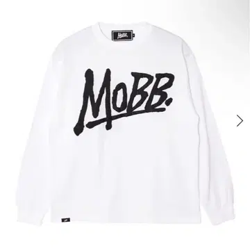 MOBB 긴팔 티셔츠 화이트
