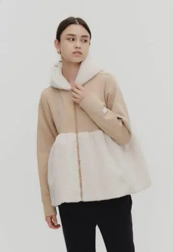 yori 모코모코 보아 컷 티셔츠 후드티