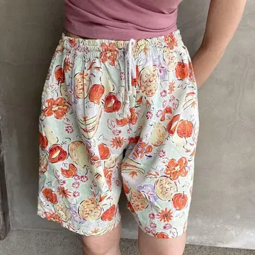 East Coast Summer 후르츠 패턴 숏팬츠 L