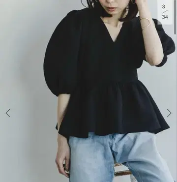 noble 시어 노이즈 자카드 블라우스 노블