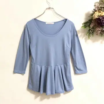 marvelous 티셔츠 7부 소매 스카이블루 b952