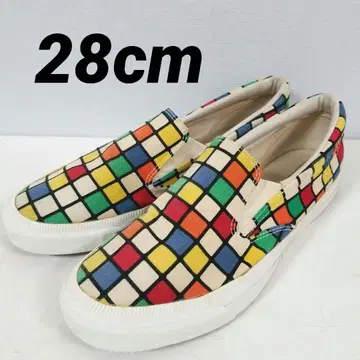 CONVERSE 루빅스 큐브 슬립온 멀티 체크 y2k