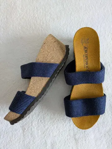 ARCOPEDICO 웨지솔 니트 스트랩 샌들 eu39 25cm