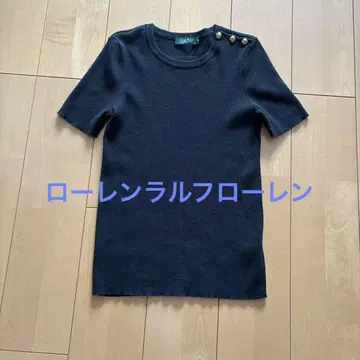 LAUREN RALPH LAUREN 반팔 니트 M 블랙