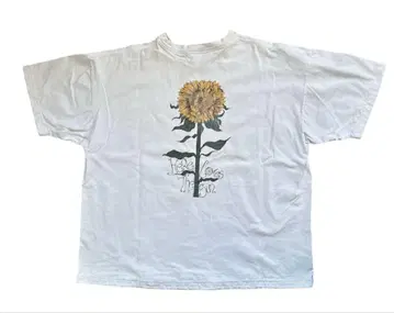 90s 싱글 스티치 해바라기 티셔츠 빈티지 XL