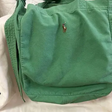 폴로 랄프 로렌 그린 토트백