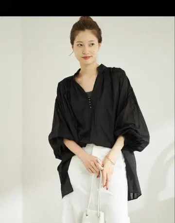 FRAMeWORK 볼륨 개더 블라우스