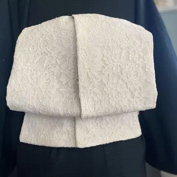 단면 전체 레이스의 시원한 반폭 오비 [뒷면 화이트] 소포장 오비