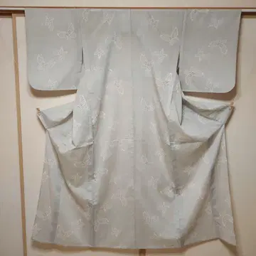 코몬 기모노 단이, 넓은 카라, 화장 64cm, 길이 156cm