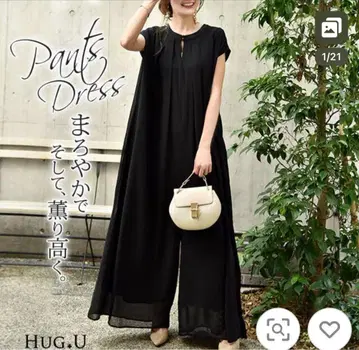 살로펫 팬츠 드레스 블랙
