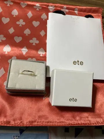 K10YG ete 골드링 V자 다이아몬드 0.006ct. 11호