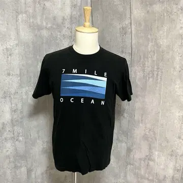 7MILE OCEAN 로고 프린트 심플 티셔츠 캐주얼 예쁜