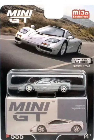 MINI GT 맥라렌 F1 (마그네슘 실버) 체이스 카