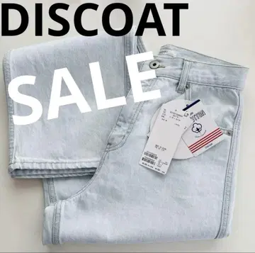 택 포함 새상품 DISCOAT 디스코트 데님 스트레이트 데님