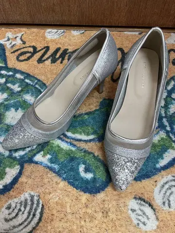 실버 펌프스 size38