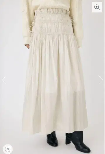 moussy SHIRRING 롱 스커트