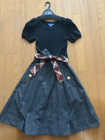 BLUE LABEL 리본 포함 원피스 36 사이즈